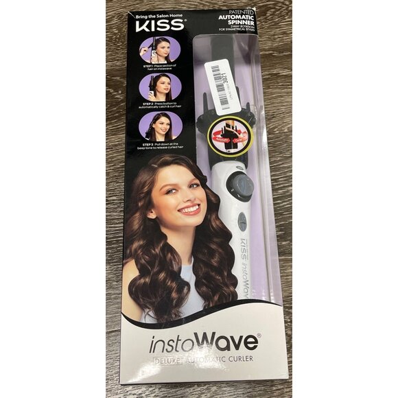 NWT Kiss Instawave Hair Curling Iron MSRP $50 - Picture 1 of 4